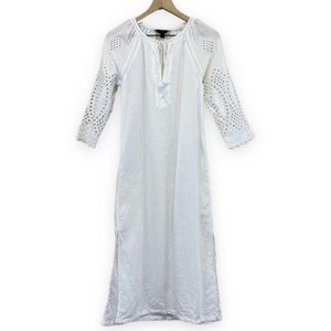 J. Crew Eyelet Embroidered Caftan Dress